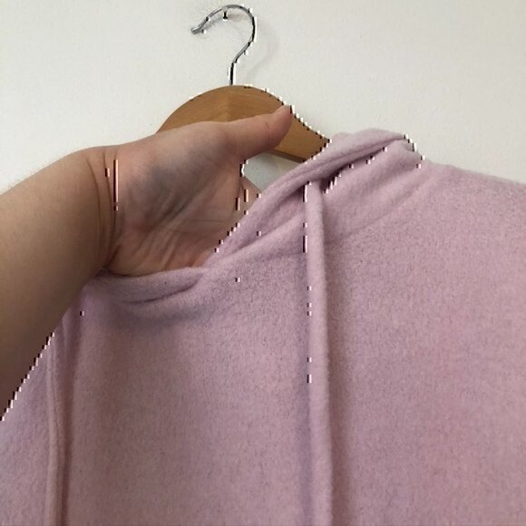 EVERLEIGH Cozy Hoodie Light Baby Pink Brushed French Terry Sweatshirt Small S - Picture 8 of 11